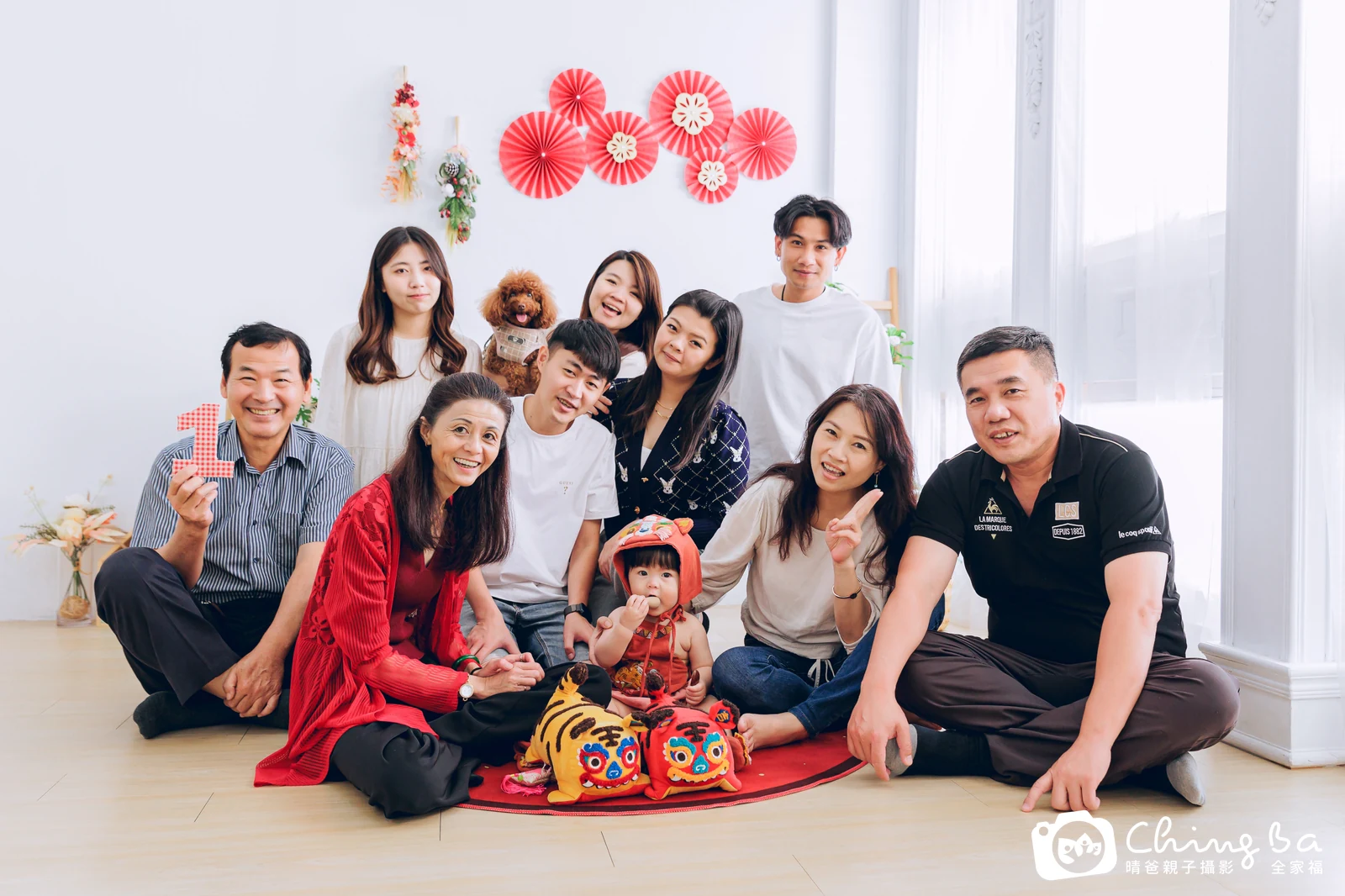 彤彤 1 歲寶貝 台中小家庭抓周紀念照｜晴爸親子攝影