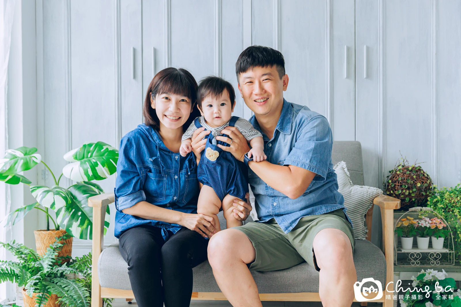 本丸的台中小家庭抓周拍攝現場