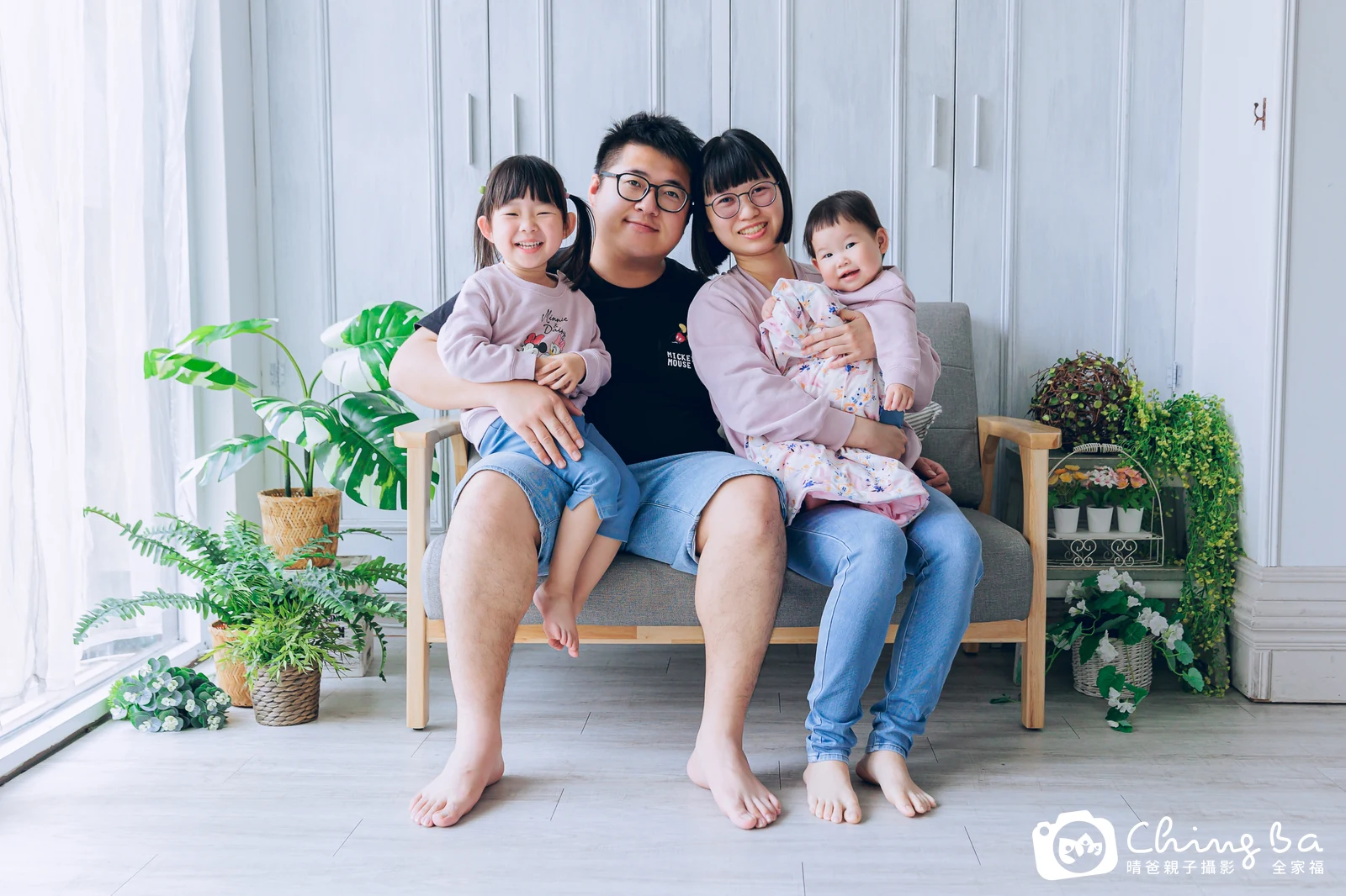 妞妞的台中小家庭抓周拍攝現場