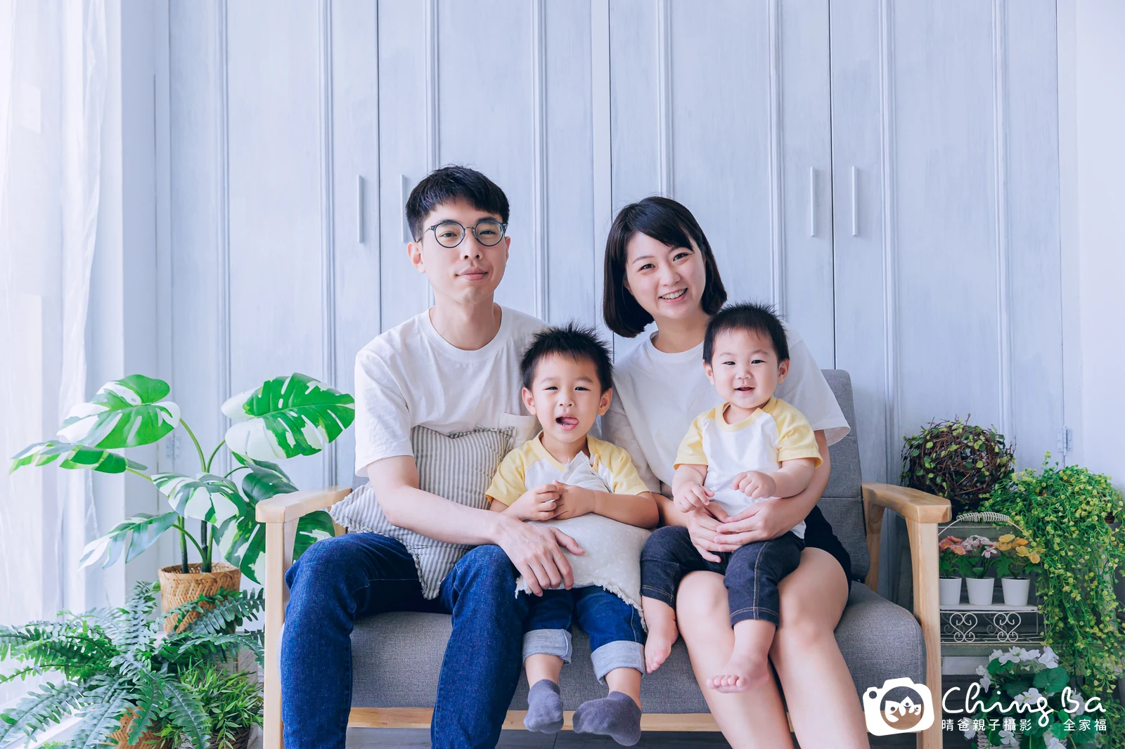 威威的台中小家庭抓周拍攝現場