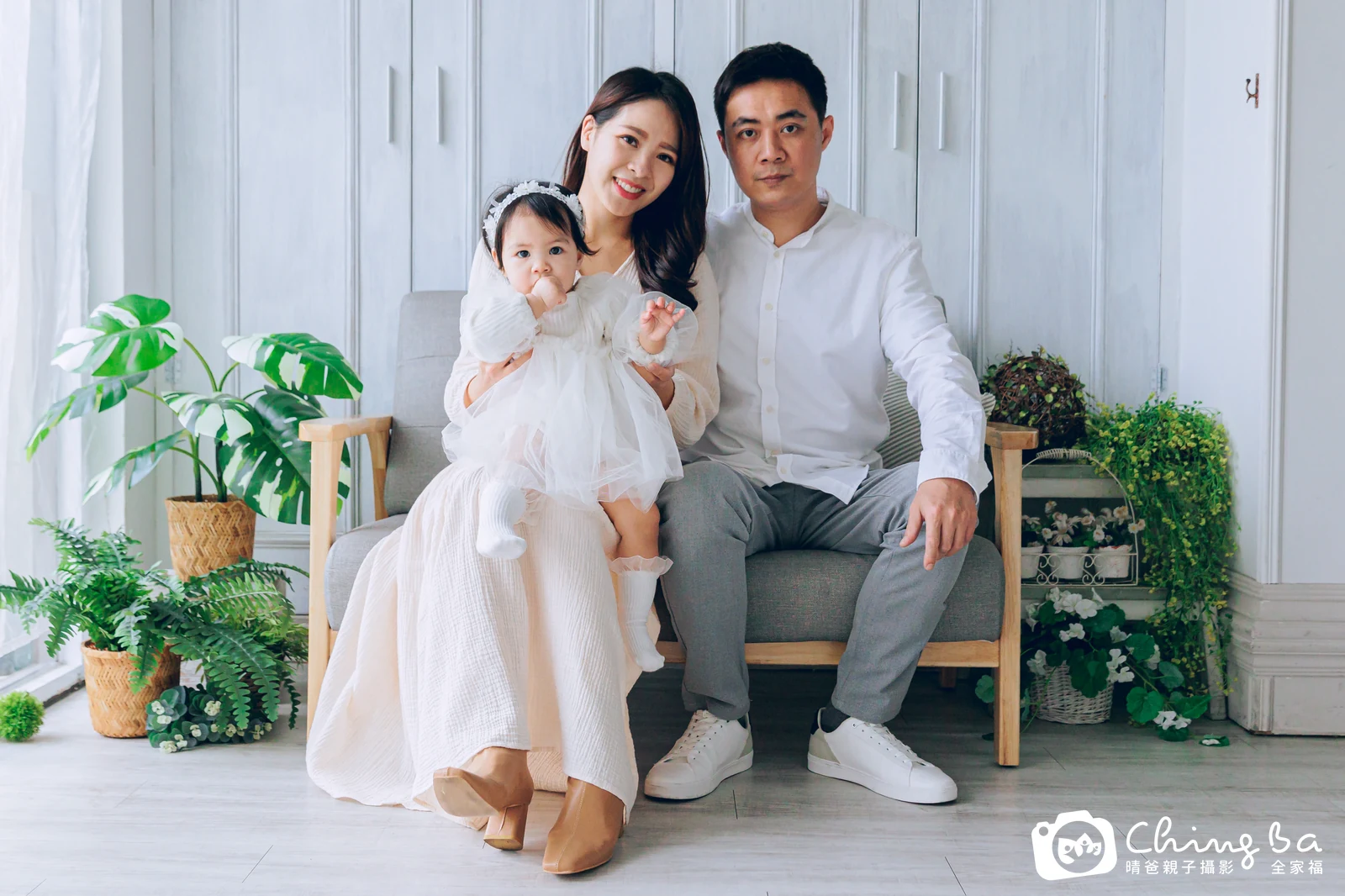 裴裴的台中小家庭抓周拍攝現場