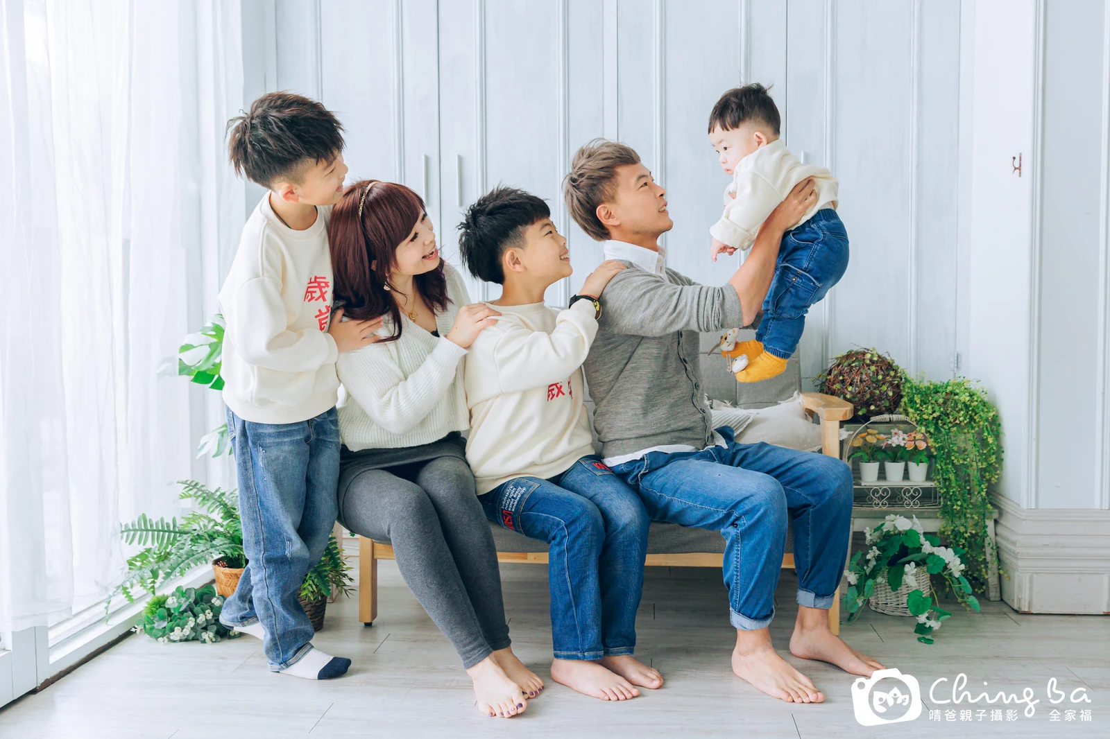 皓皓的台中小家庭抓周拍攝現場