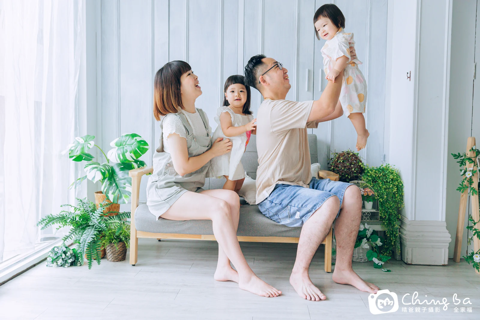 里的台中小家庭抓周拍攝現場