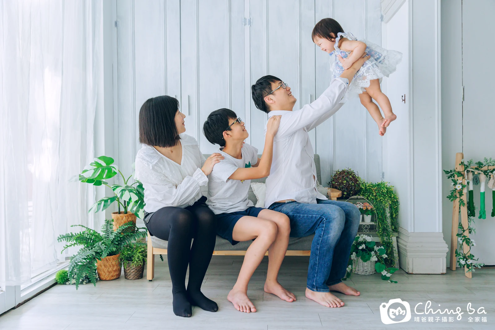 瑄瑄的台中小家庭抓周拍攝現場