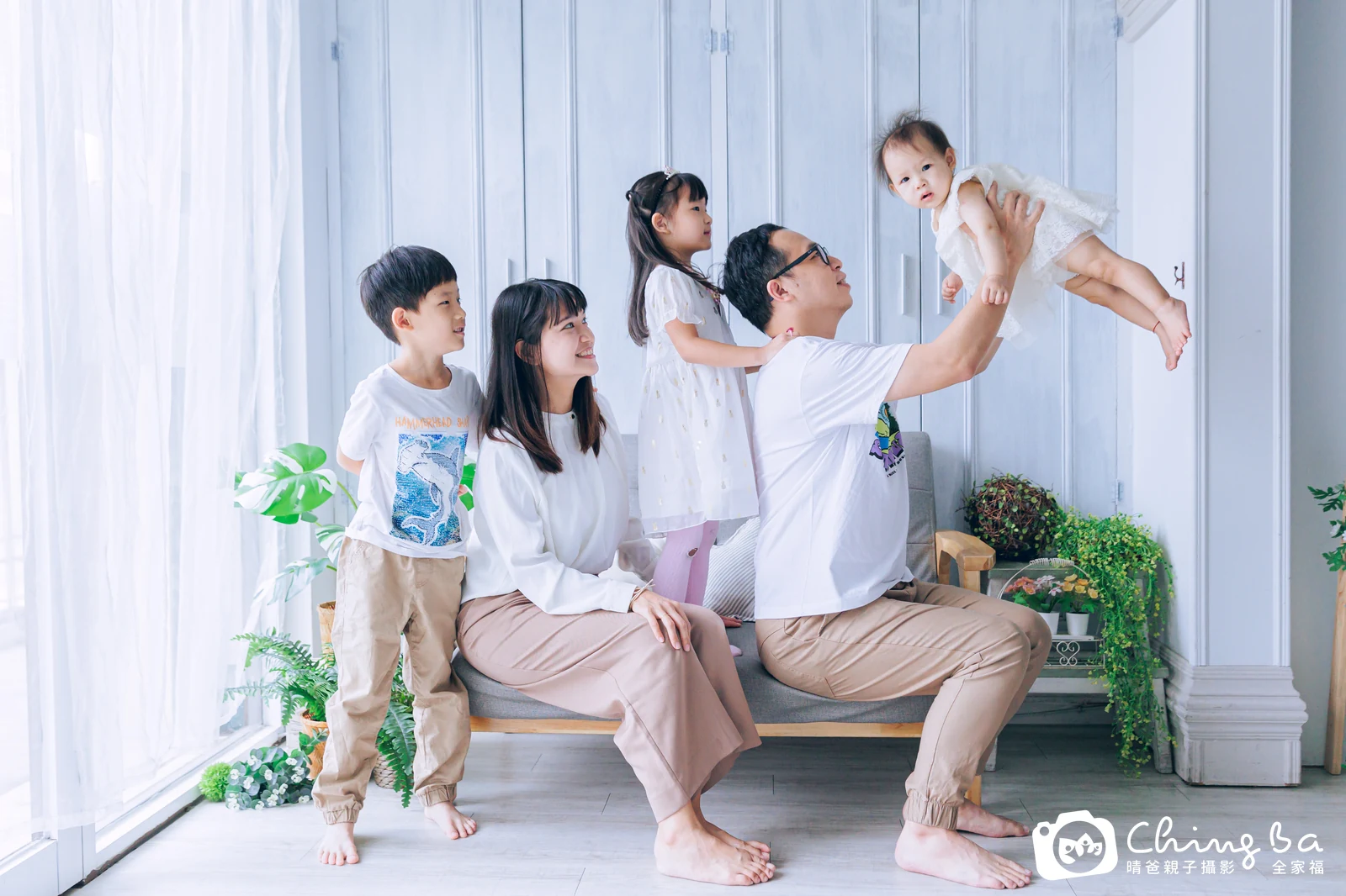 淇的台中小家庭抓周拍攝現場