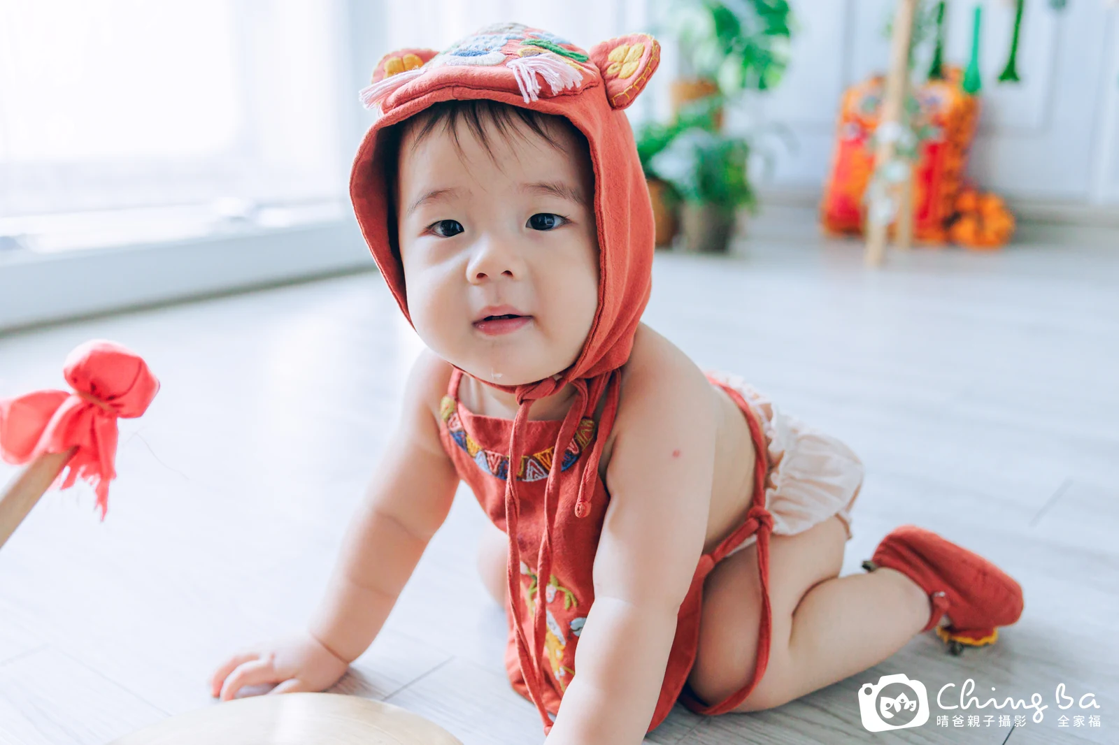 小貝果周歲抓周儀式的紀錄(2024 年秋季)