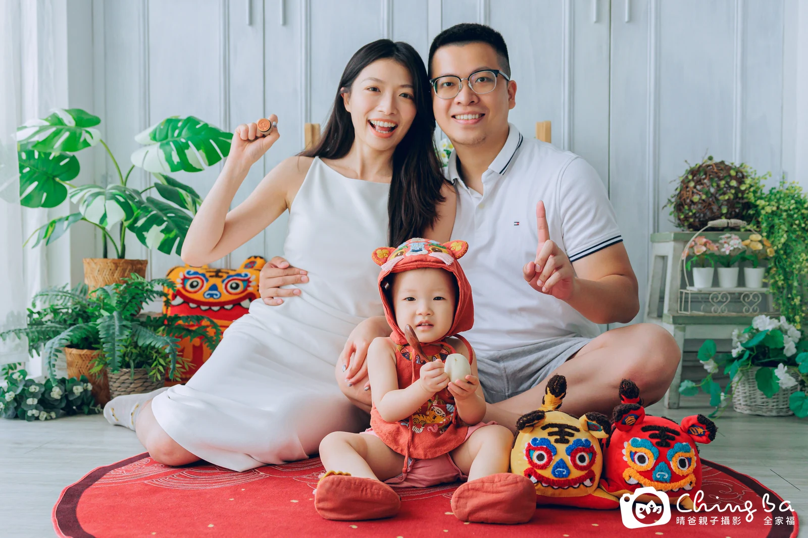 小家庭抓周拍作品｜2025 年冬季｜晴爸親子攝影