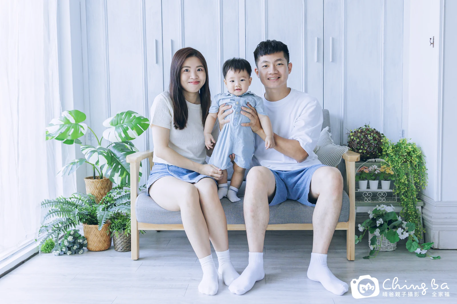 新的台中小家庭抓周拍攝現場