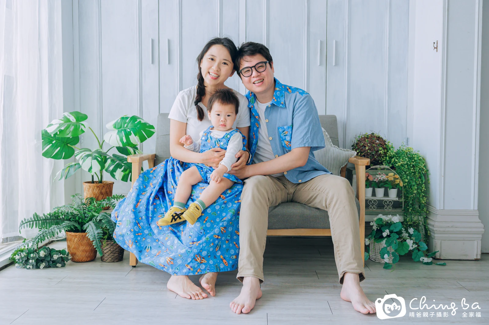 Glenn的台中小家庭抓周拍攝現場