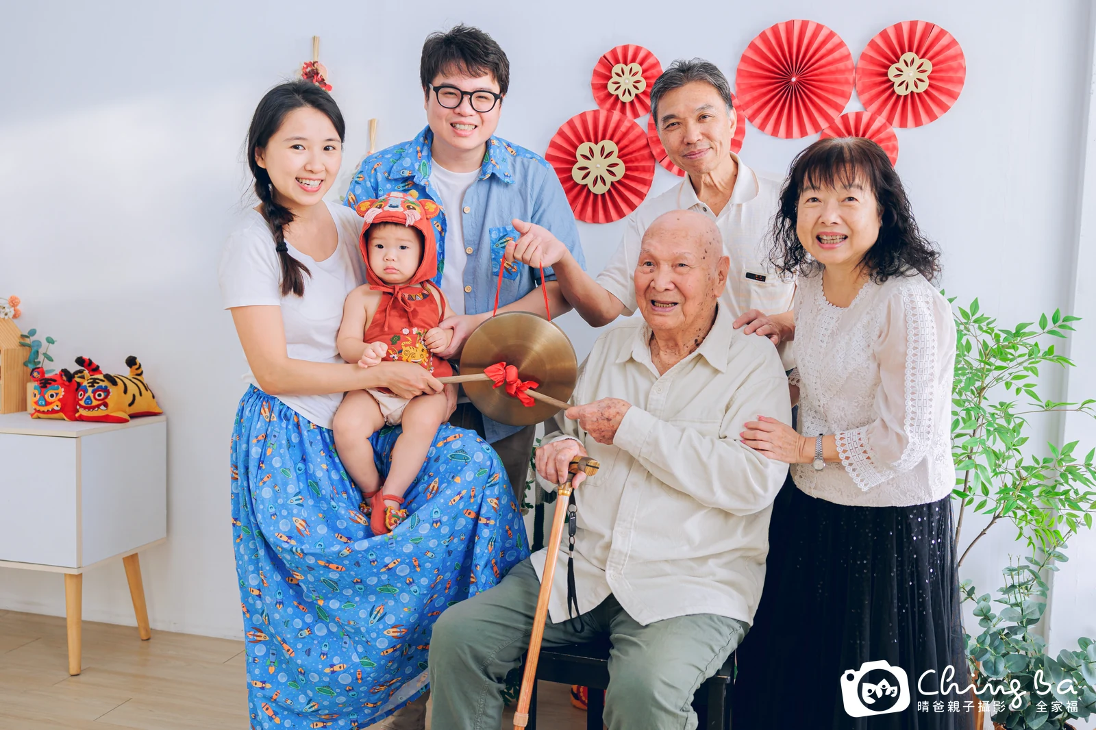 Glenn的台中小家庭抓周拍攝現場