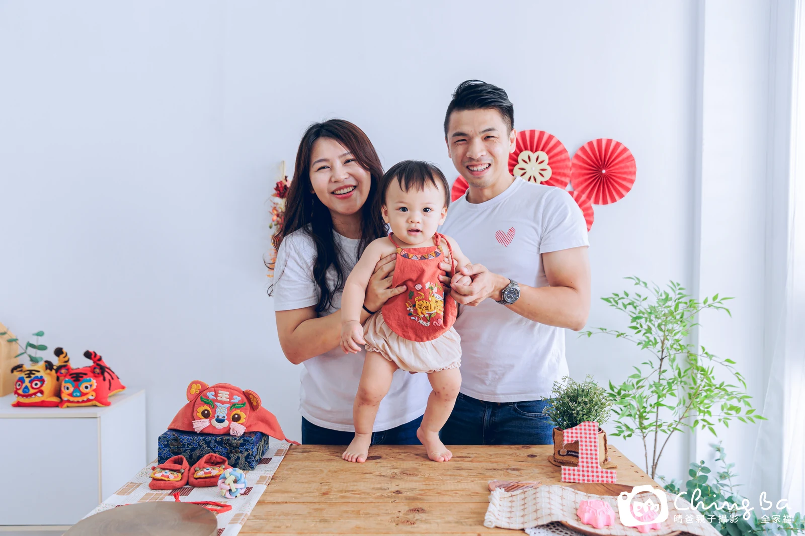 王子麵在台中拍小家庭抓周的珍貴一刻
