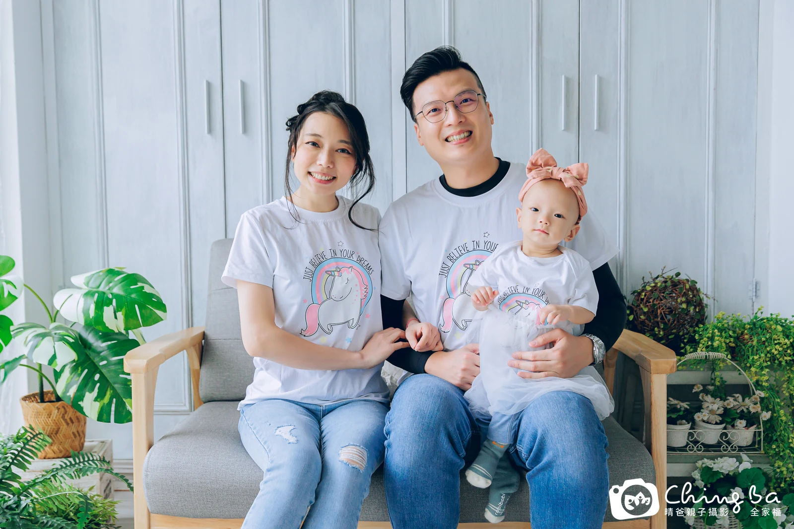 奈奈的台中小家庭抓周拍攝現場