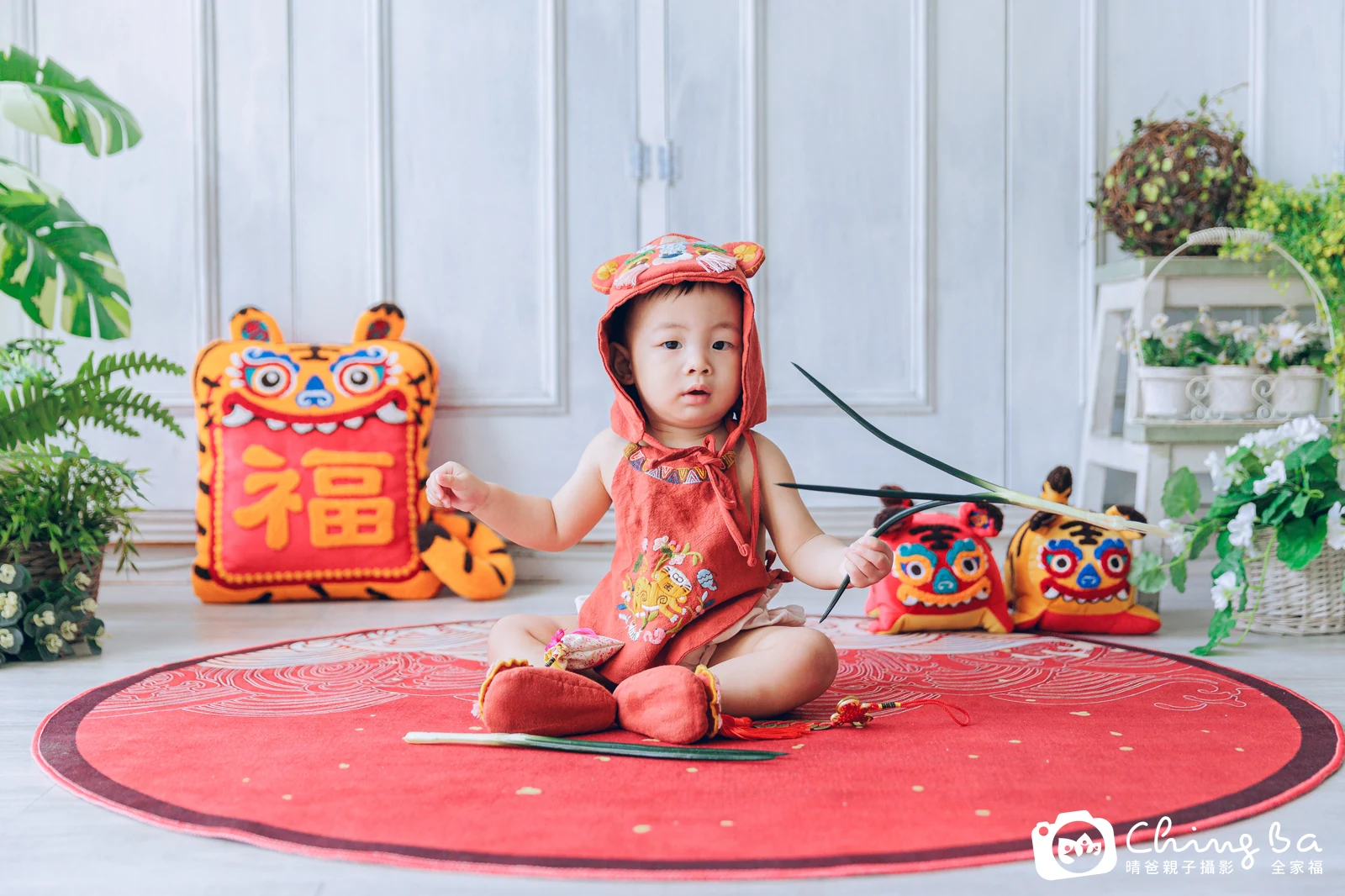 珩周歲抓周儀式的紀錄（2022 年夏季）
