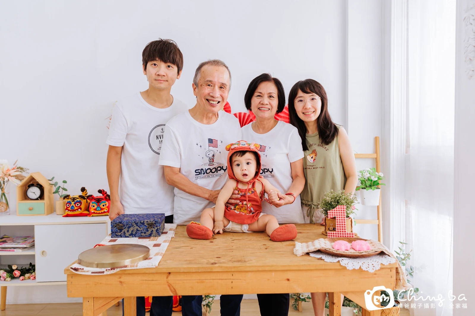 瑀在台中拍小家庭抓周的珍貴一刻