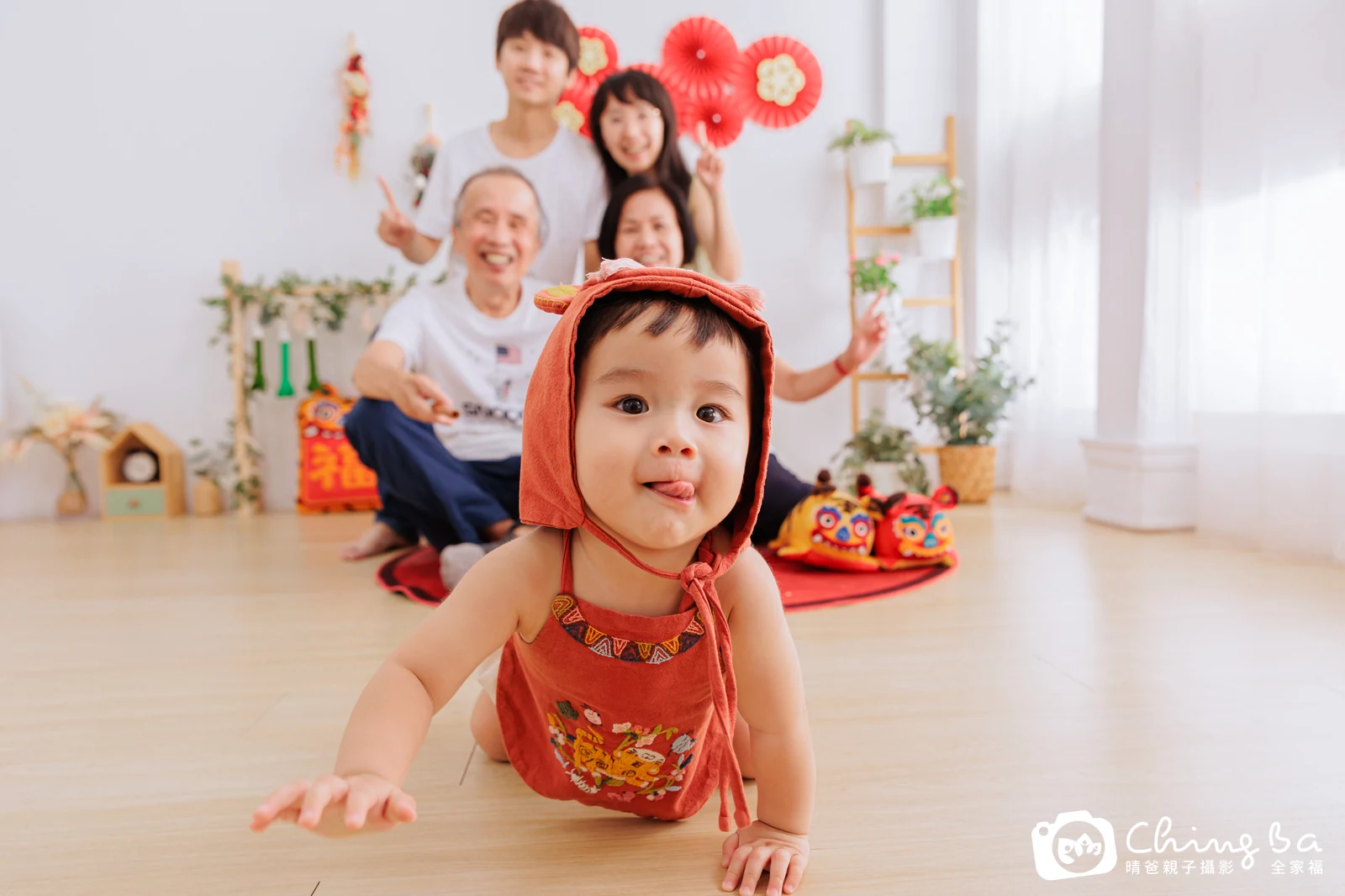 瑀 1 歲寶貝 台中小家庭抓周紀念照｜晴爸親子攝影