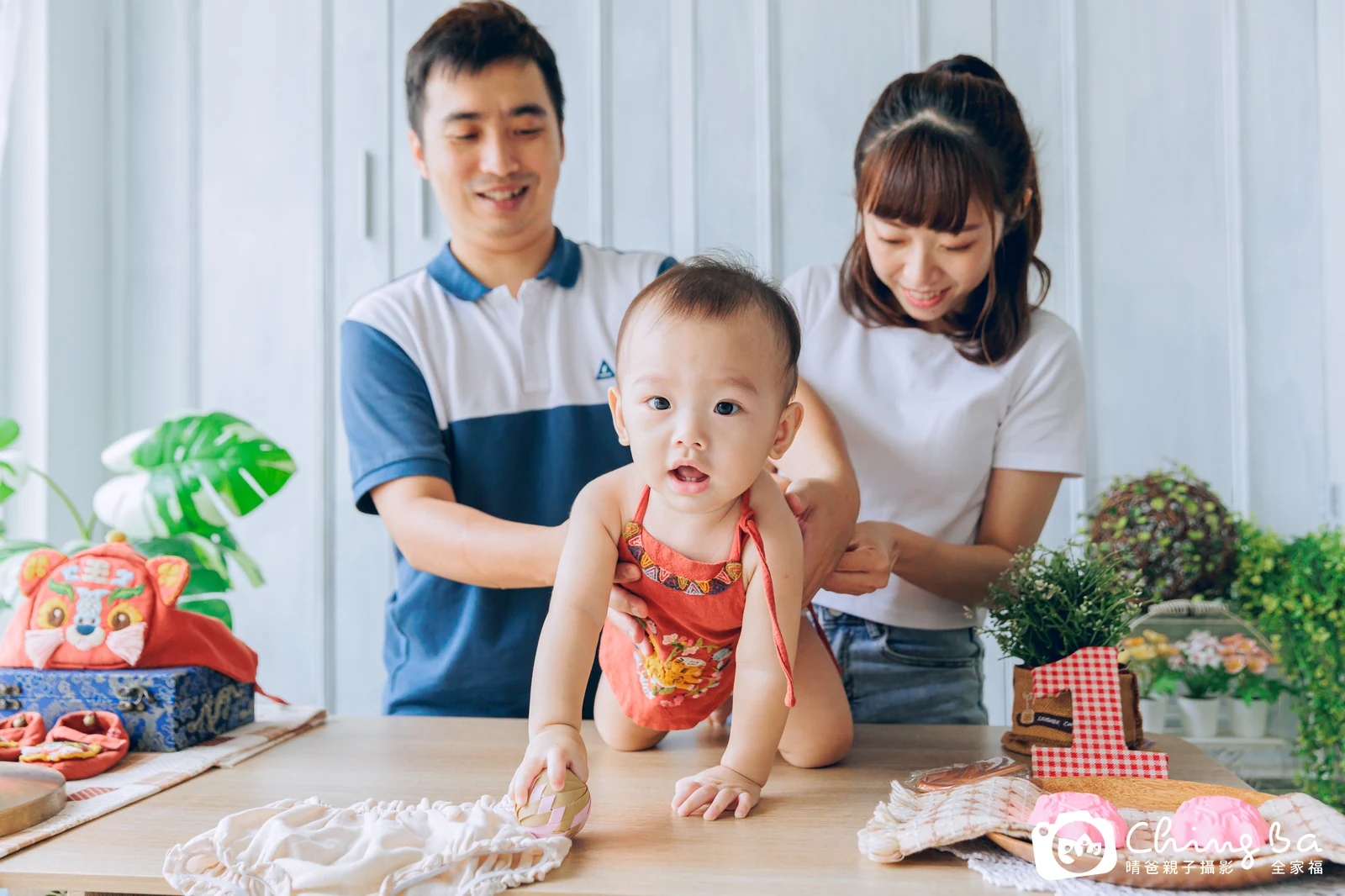 海綿的抓周時光——晴爸親子攝影