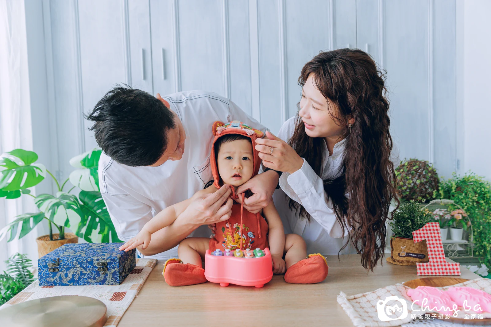 小小龍的抓周時光——晴爸親子攝影