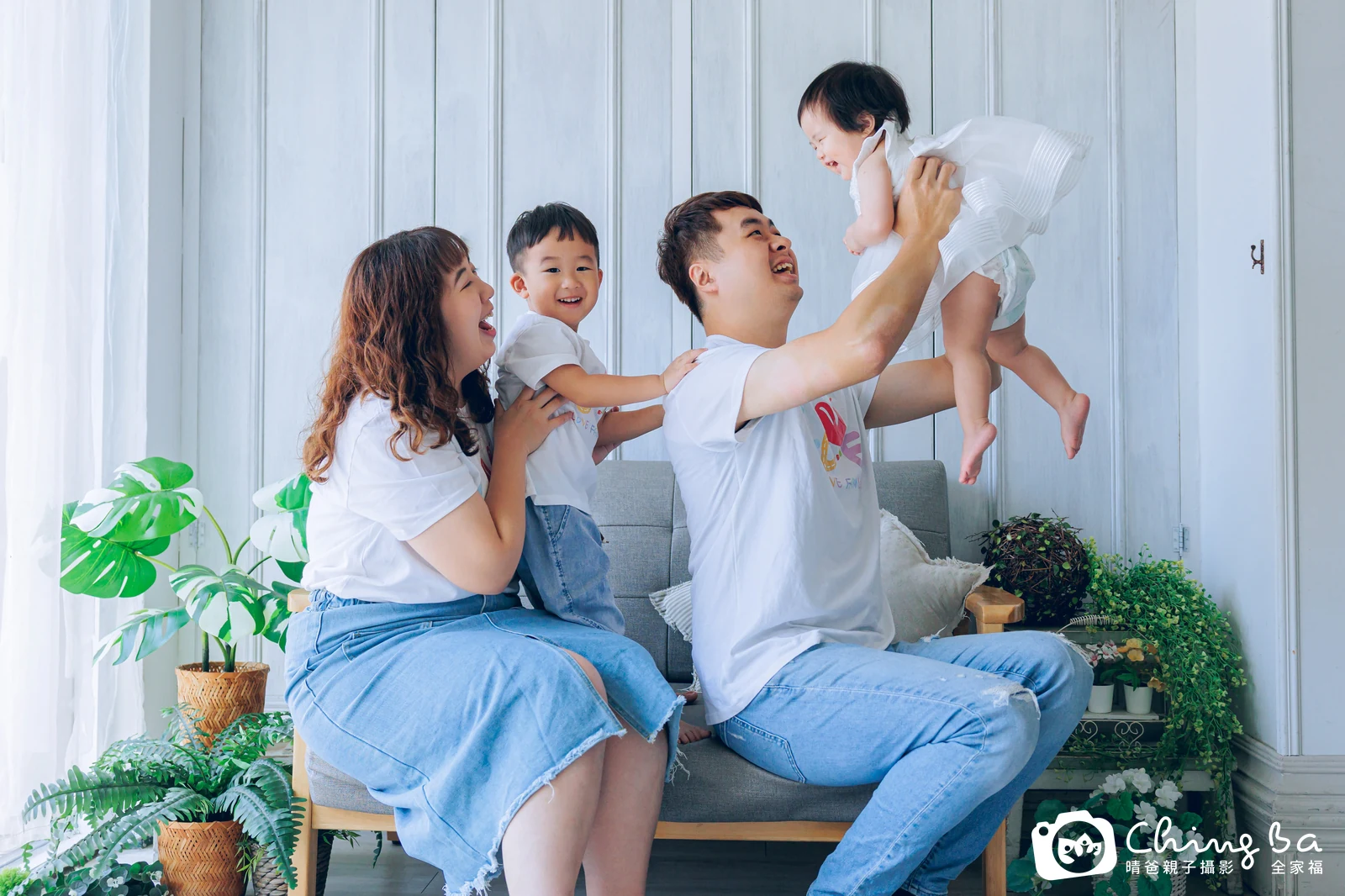 妍妍的台中小家庭抓周拍攝現場