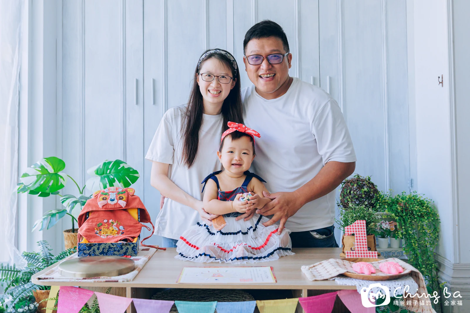 宇 1 歲寶貝 台中小家庭抓周紀念照｜晴爸親子攝影