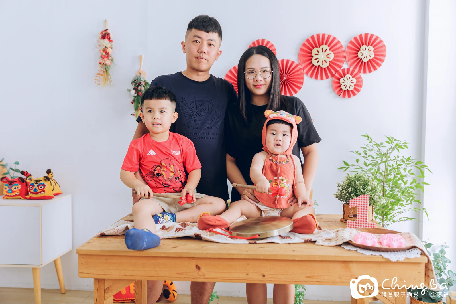 均在台中拍小家庭抓周的珍貴一刻