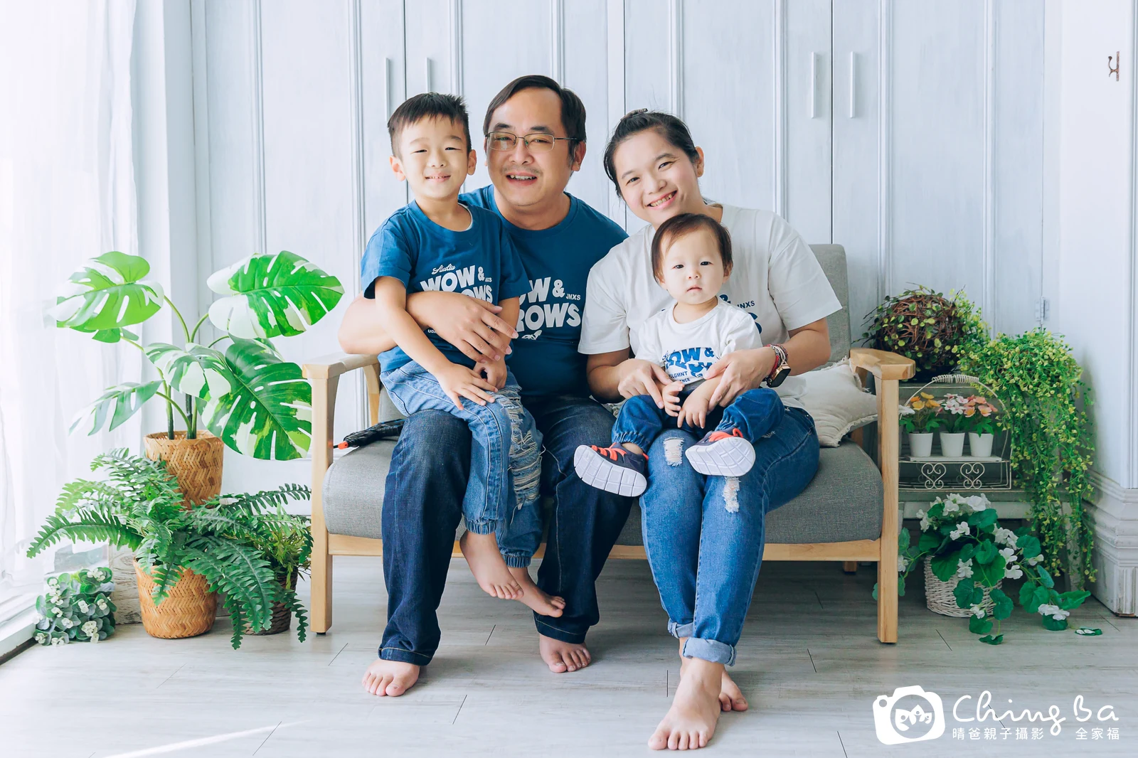 小羅賓的台中小家庭抓周拍攝現場