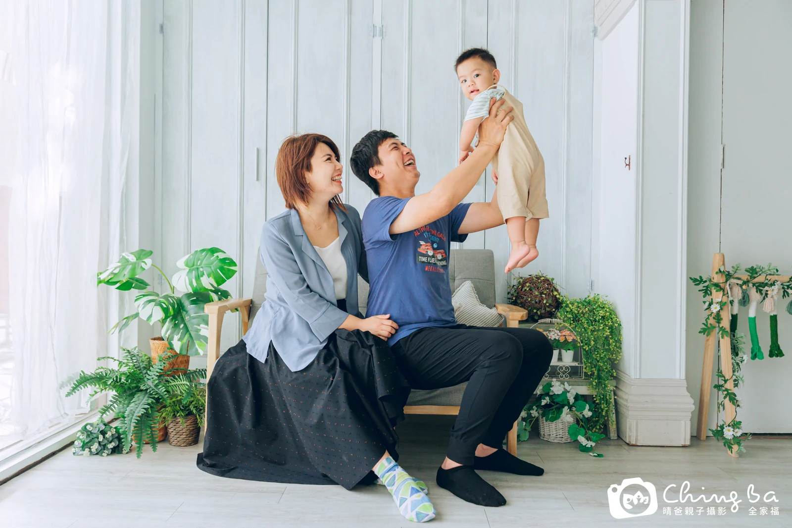 小哆哆的台中小家庭抓周拍攝現場