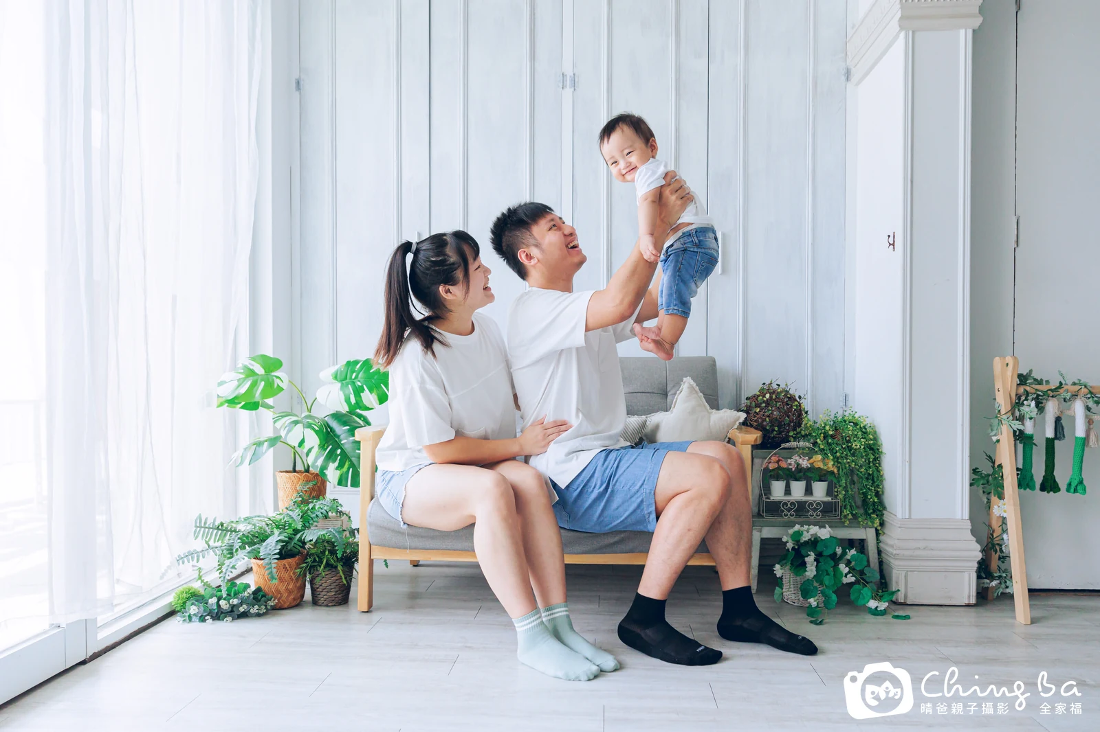 安安的台中小家庭抓周拍攝現場
