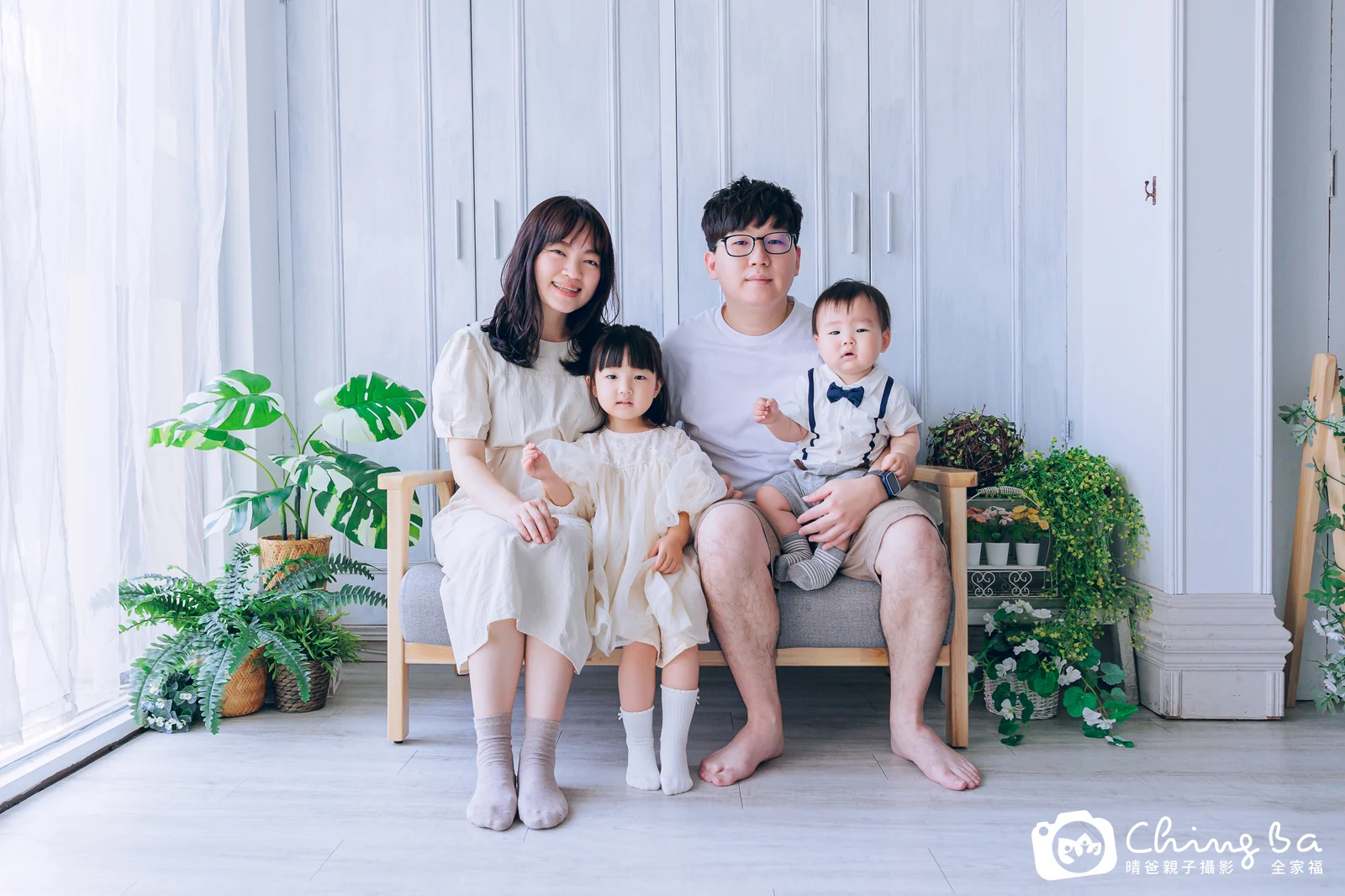 阿弟的台中小家庭抓周拍攝現場