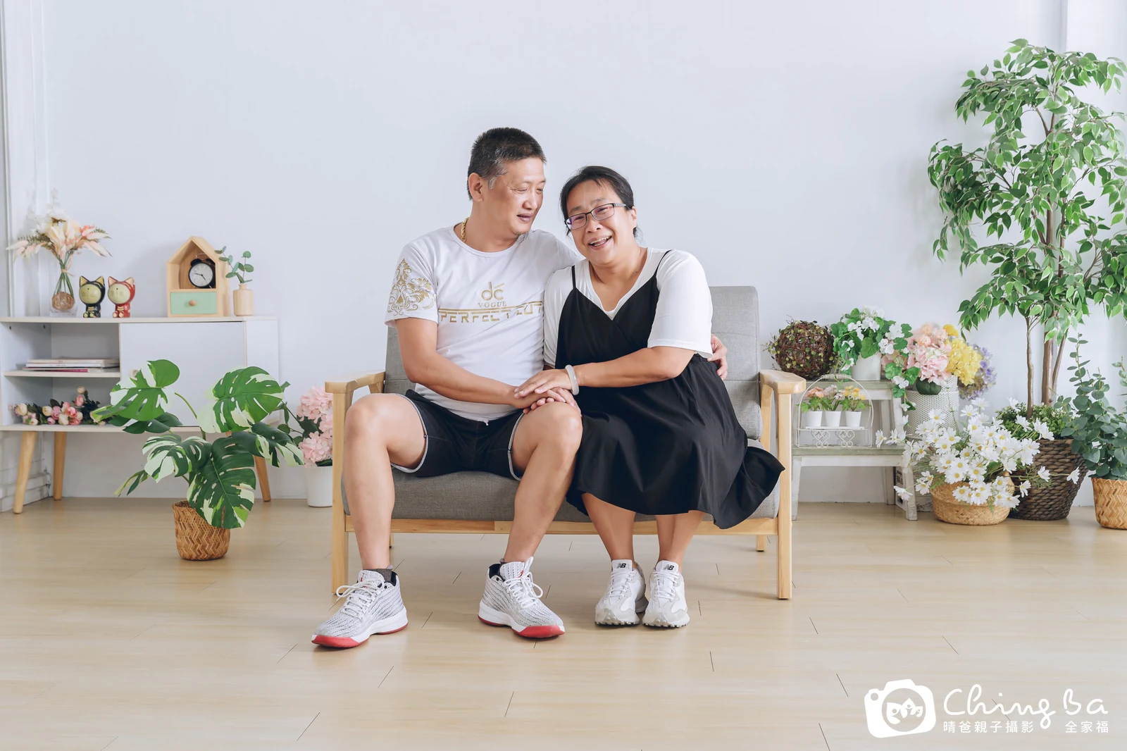 台中攝影棚的家族全家福紀念照