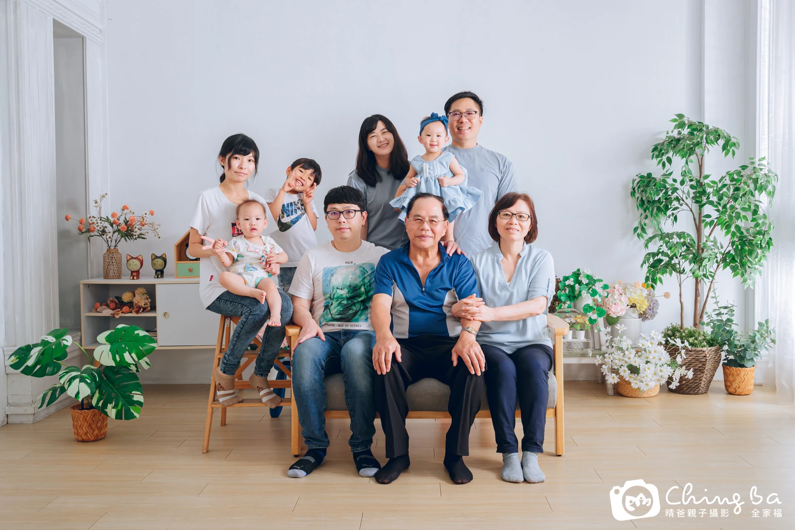 家族全家福作品｜2025 年夏季｜晴爸親子攝影