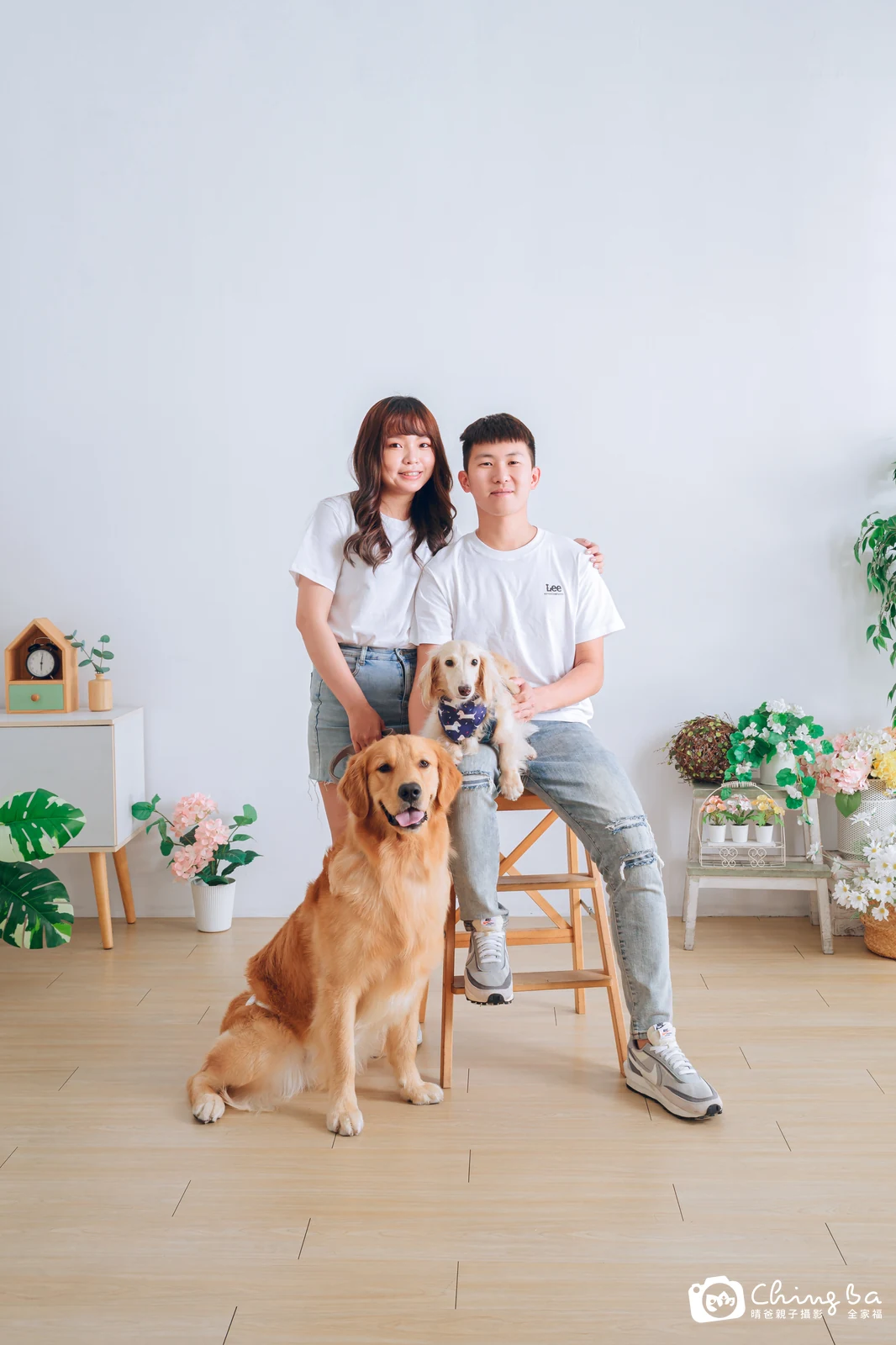 台中攝影棚的家族全家福紀念照