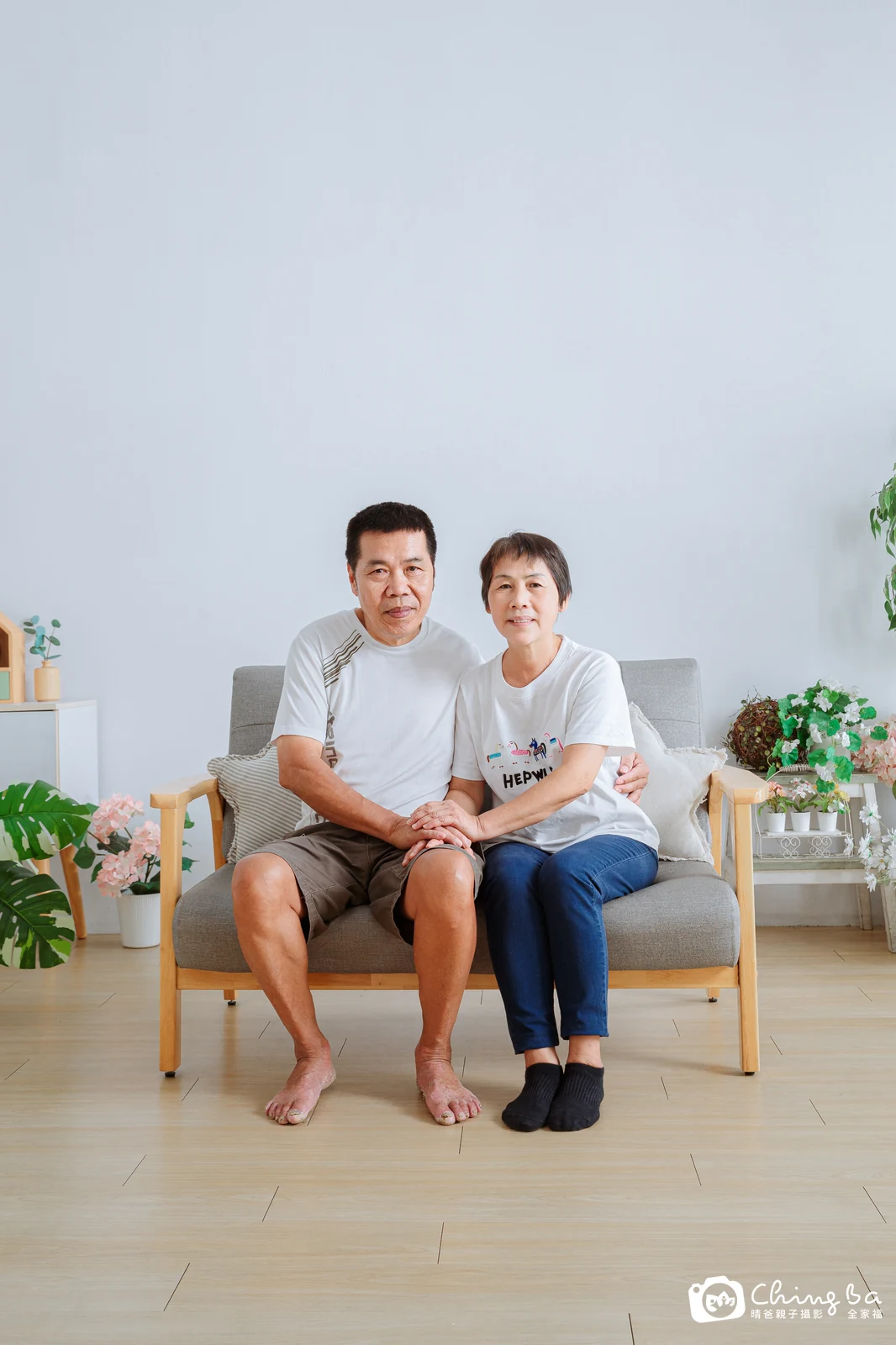 台中攝影棚的家族全家福紀念照