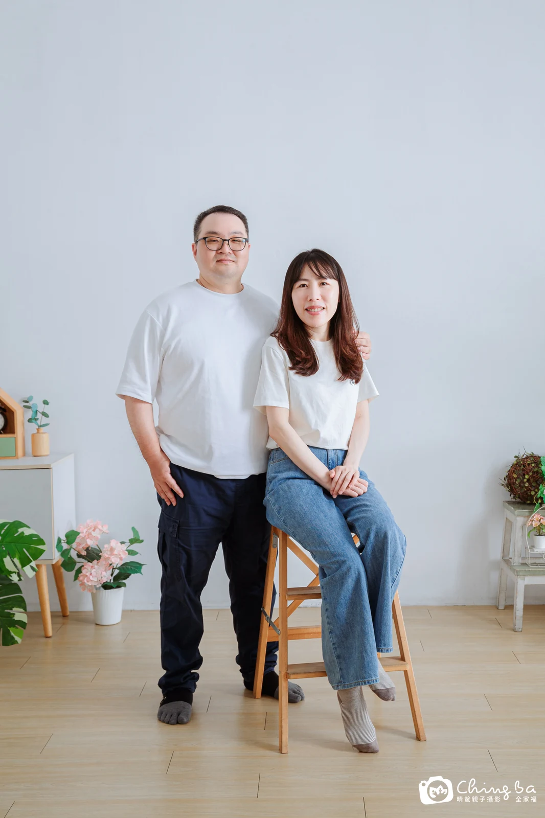 台中攝影棚的家族全家福紀念照