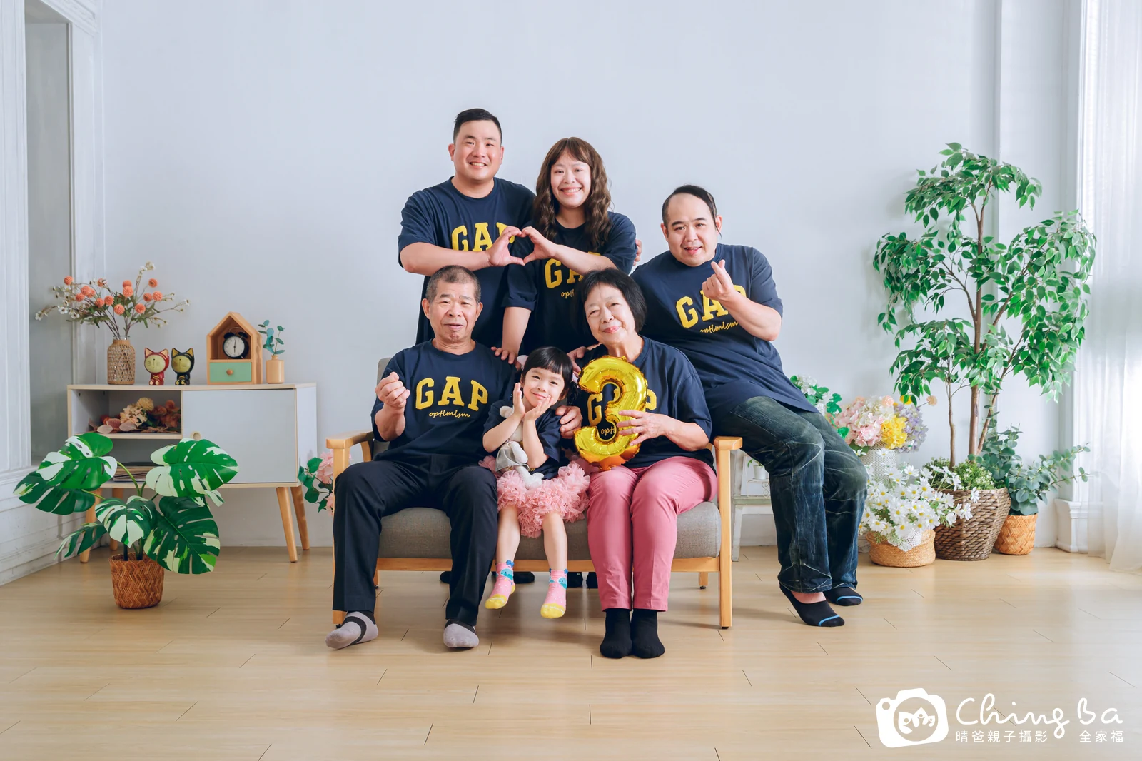 家族全家福作品｜2025 年夏季｜晴爸親子攝影