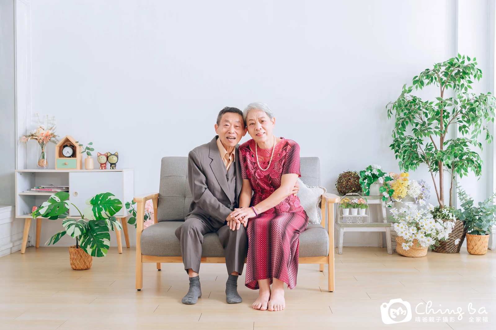 台中攝影棚的家族全家福紀念照
