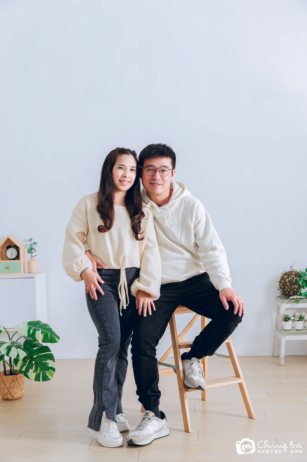 台中攝影棚的家族全家福紀念照
