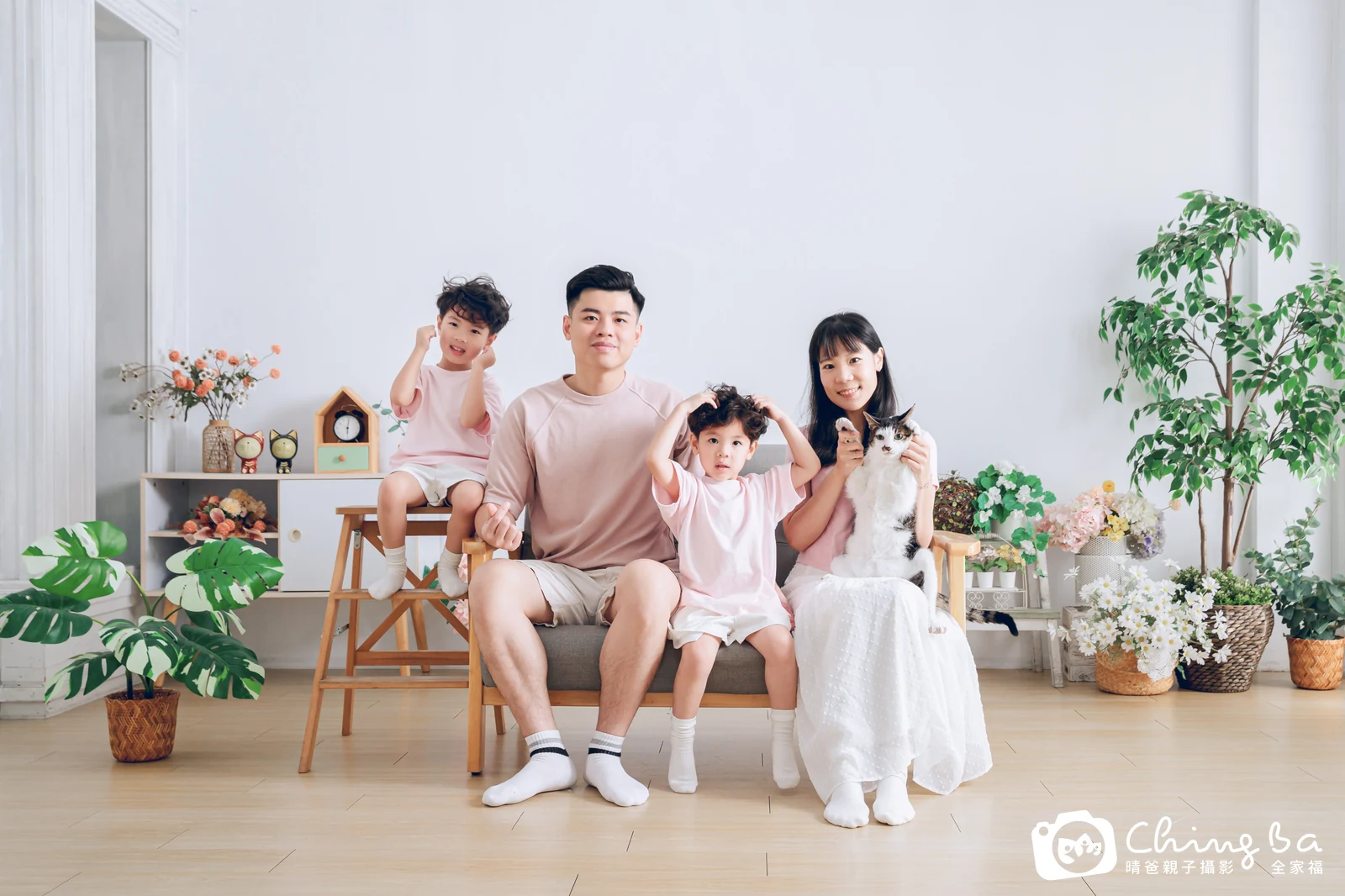 家族全家福作品｜2026 年春季｜晴爸親子攝影