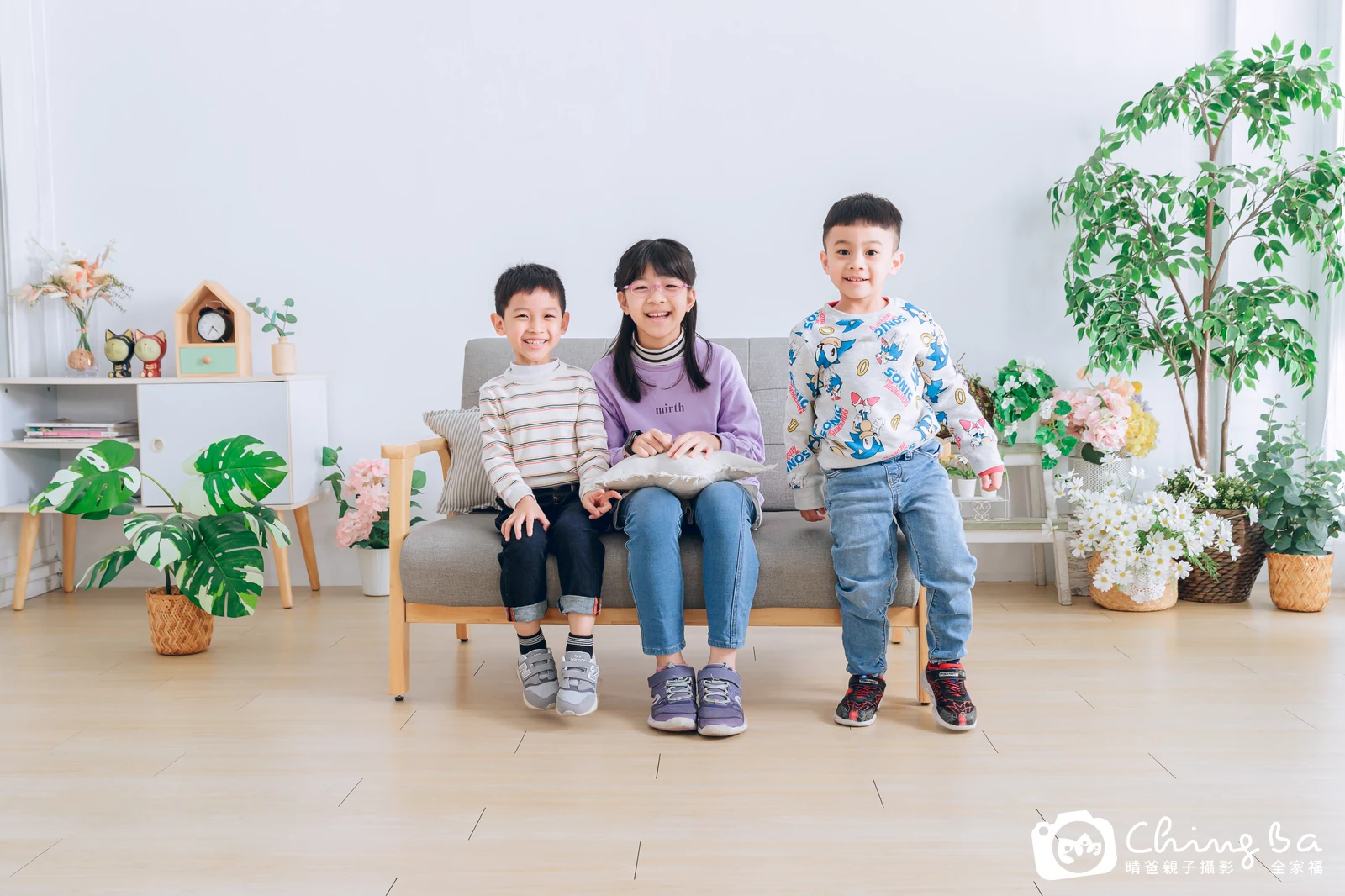 台中攝影棚的家族全家福紀念照