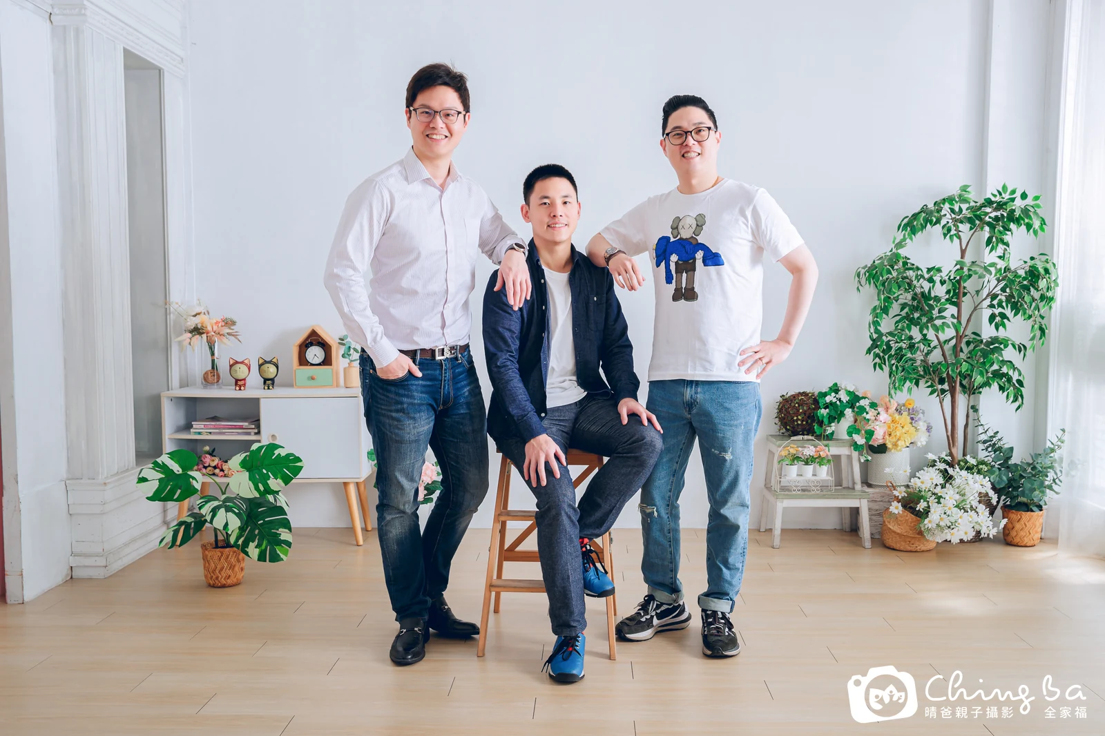 台中攝影棚的家族全家福紀念照