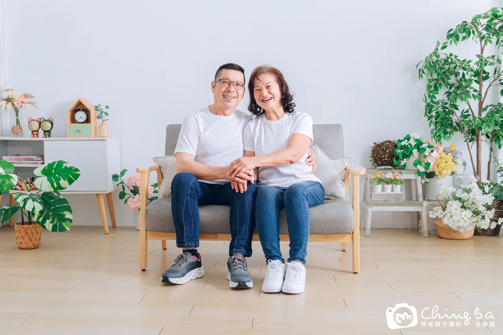 台中攝影棚的家族全家福紀念照