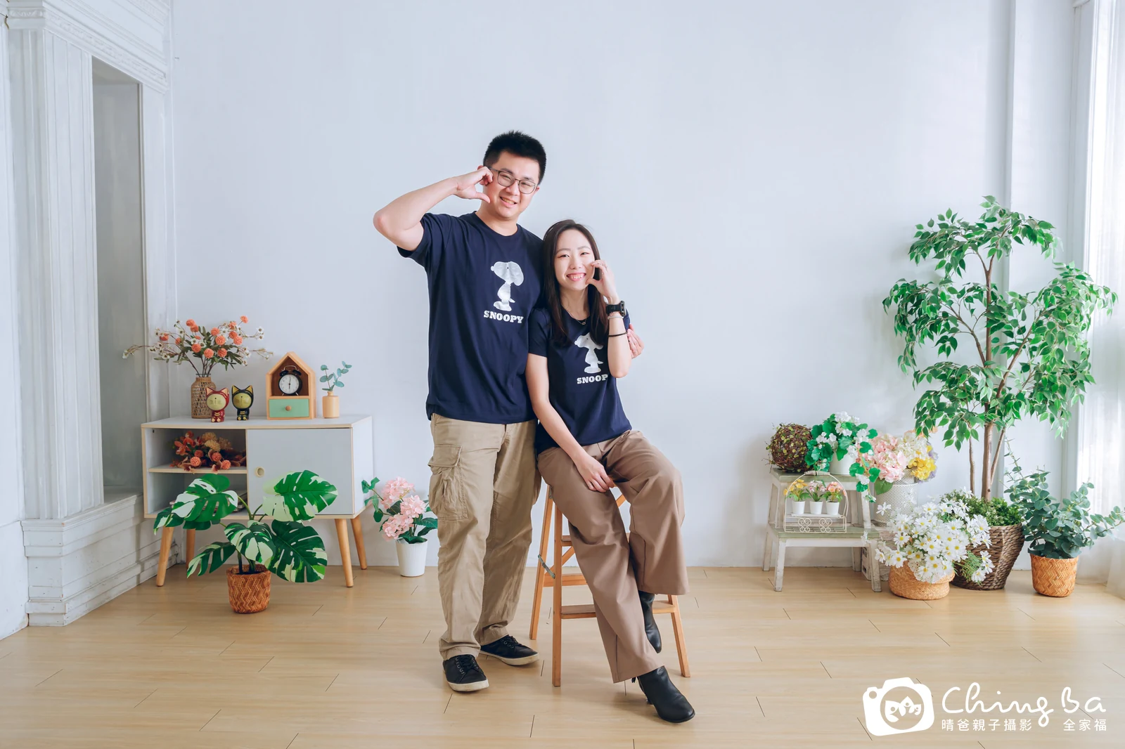 台中攝影棚的家族全家福紀念照