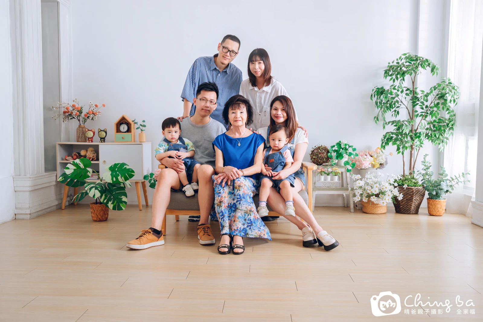 家族全家福作品|2025 年秋季|晴爸親子攝影