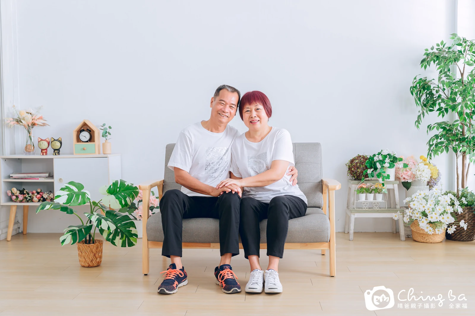 台中攝影棚的家族全家福紀念照