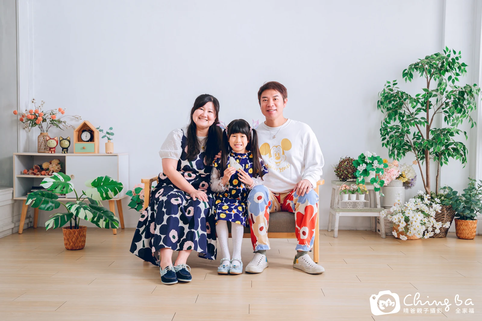 小家庭的全家福｜台中家族全家福｜晴爸親子攝影