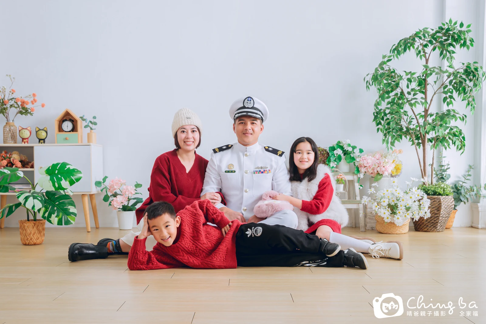 台中攝影棚的家族全家福紀念照
