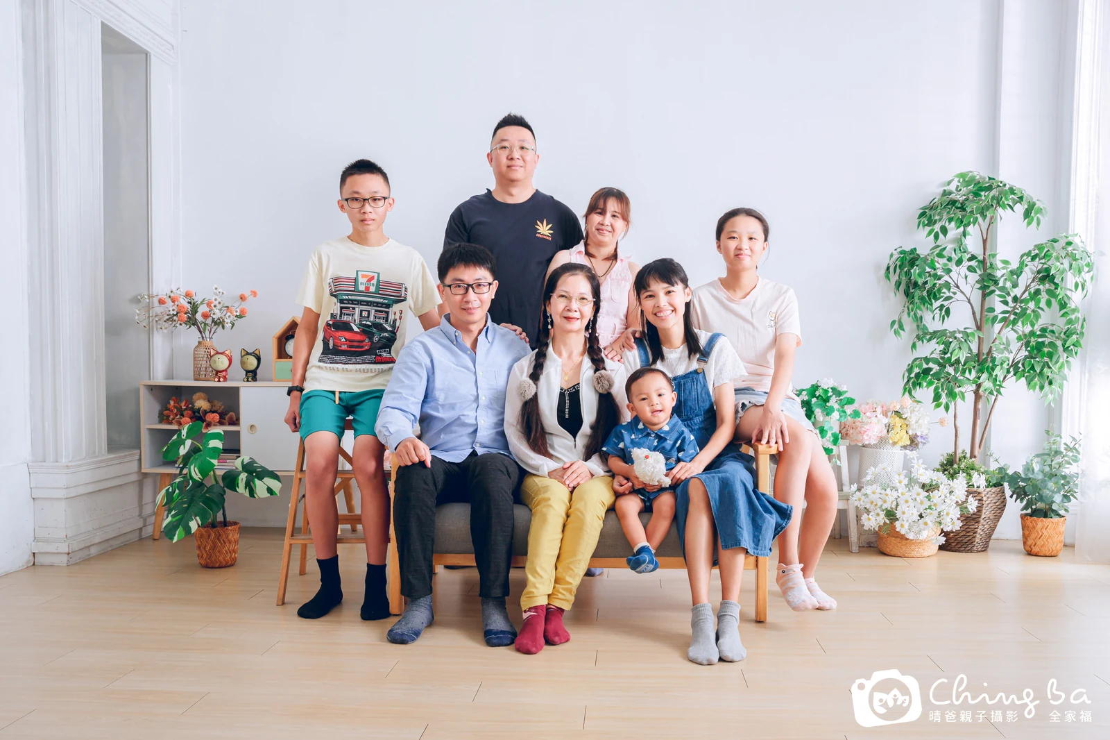 家族全家福作品｜2025 年秋季｜晴爸親子攝影
