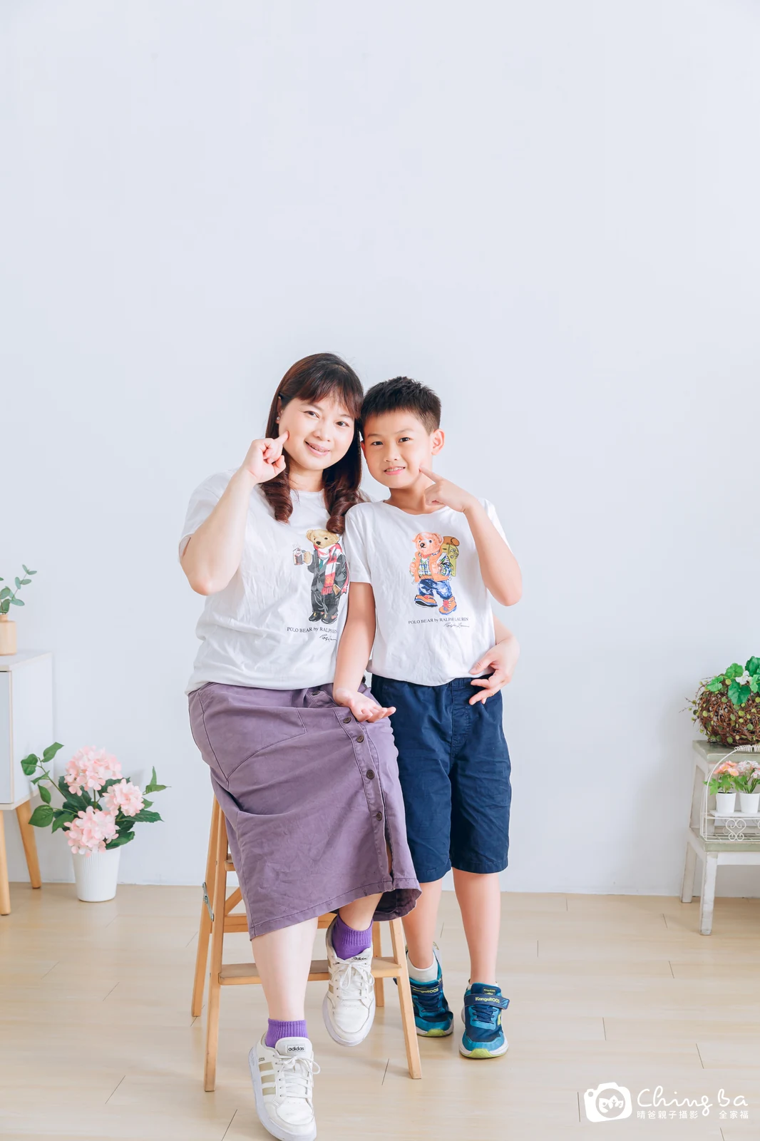 台中攝影棚的家族全家福紀念照