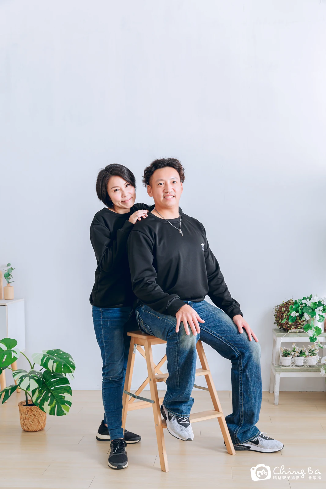 台中攝影棚的家族全家福紀念照
