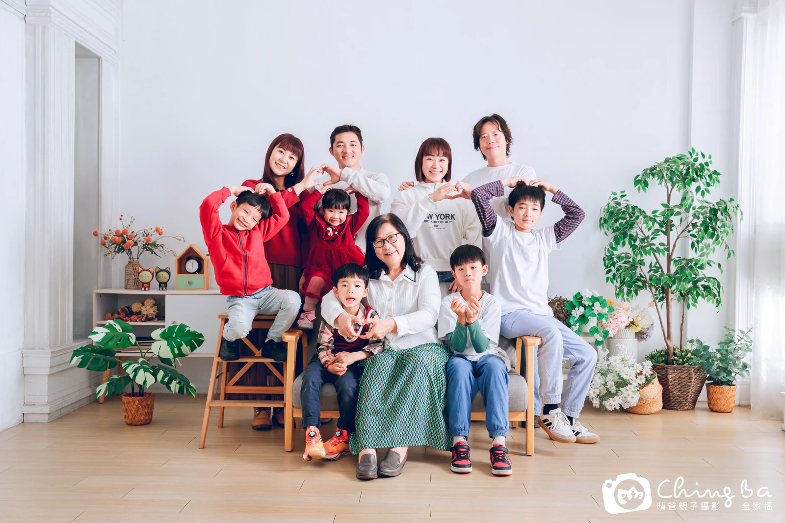 家族全家福作品｜2026 年新春｜晴爸親子攝影