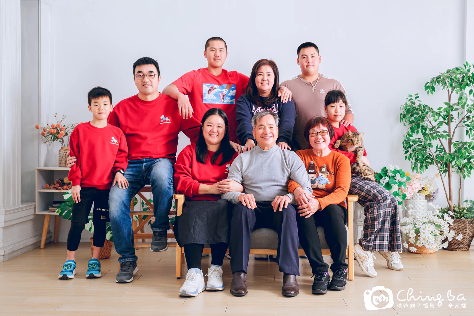 家族全家福作品|2026 年新春|晴爸親子攝影